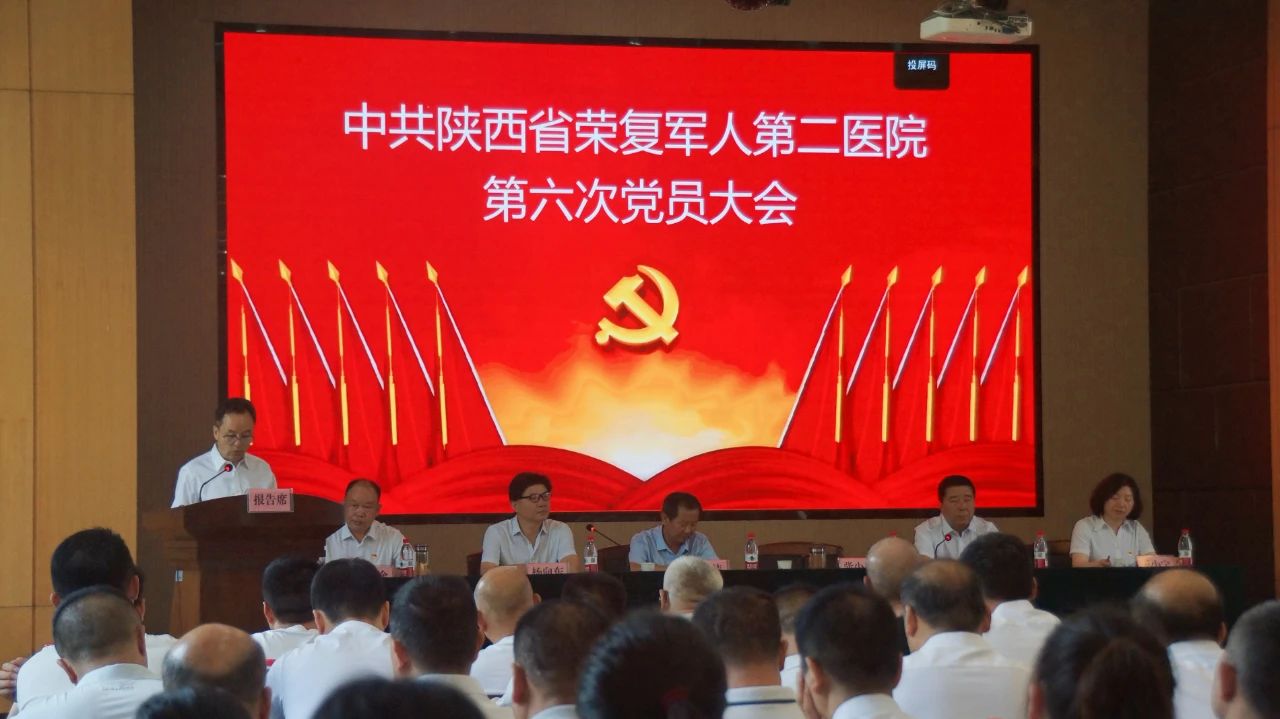 绘就新蓝图，砥砺新征程—中共陕西省荣复军人第二医院第六次党员大会胜利召…